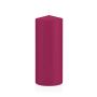 Laternenkerze MAEVA, Stumpen, magenta, 20cm, Ø8cm, 119h - Made in Germany