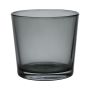 Pflanztopf aus Glas ALENA VIEW, dunkelgrau transparent, 11cm, Ø11,5cm