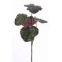 Plastik Zweig Japanischer Goldkolben NIEVES, grün-violett, 85cm