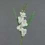 Künstliche Gladiole ELEA, weiß, 80cm, Ø7-9cm