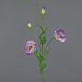 Künstliche Lisianthus JUDIKA, violett-weiß-grün, 70cm, Ø6-7cm