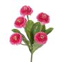 Bellis künstlich HEIKE auf Steckstab, rosa, 25cm, Ø4,5cm