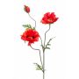 Mohnblume künstlich LOPEZ, rot, 90cm, Ø10-15cm