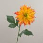 Kunstblume Dahlie CINTHIA, orange-gelb, 60cm, Ø16cm