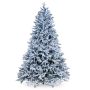 Kunststoff Tanne ALASKA SPEED, beschneit, blaue LEDs, 230cm, Ø150cm