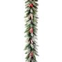 Kunst Wintergirlande RAVENNA mit Zapfen, beschneit, 275cm, Ø25cm