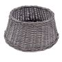 Weihnachtsbaumkorb MACARIO aus Rattan, grau, 26cm, Ø65cm