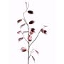 Künstlicher Lunaria Zweig SALEM, rot-silber, 90cm