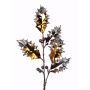 Künstlicher Ilexzweig PASCHA mit Früchten, silber-gold, 50cm