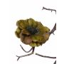 Künstliche Anemone GORO auf Clip, olivgrün, Ø11cm