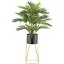 Plastik Palme Kentia WILSON im Metalltopf, mit Ständer, 110cm