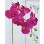 Phalaenopsis Orchideenzweig künstlich OPHELIA, pink, 80cm, Ø8-9cm
