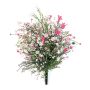 Kunstblume Schleierkraut Busch JARMIN auf Steckstab, crossdoor, rosa-pink, 45cm