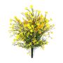 Kunstblume Schleierkraut Busch JARMIN auf Steckstab, crossdoor, gelb-orange, 45cm