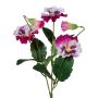 Deko Blume Stiefmütterchen MONDYL, Steckstab, pink-weiß, 25cm