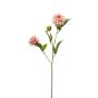 Kunstzweig Dahlie CEVAST, rosa-creme, 70cm, Ø7-8cm