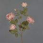 Künstlicher Rosen Zweig SITARA, Trockenoptik, altrosa, 75cm, Ø5-8cm