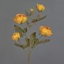 Künstlicher Rosen Zweig SITARA, Trockenoptik, orange-gelb, 75cm, Ø5-8cm