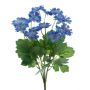 Kunst Margerite LATTIE auf Steckstab, blau, 40cm