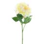Dekoblume Pfingstrose CORDOBA, hellgelb-rosa, 60cm, Ø16cm