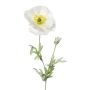 Kunstblume Mohnblume DRUME, weiß, 60cm