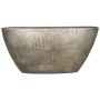 Deko Schale Schiffchen aus Keramik AGAPE mit Maserung, gold, 73x17x36cm
