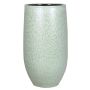 Keramik Vase ELIEL, gesprenkelt, minzgrün-weiß, 35cm, Ø18cm