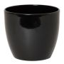Topf für Pflanzen Keramik TEHERAN BASAR, schwarz, 15cm, Ø17,5cm