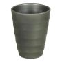 Keramik-Übertopf IZEH für Orchideen, anthrazit, 17cm, Ø14cm