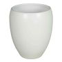 Weiß-matte Vase URMIA MONUMENT, Keramik, 28cm, Ø25cm