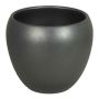 Anthrazit-matter Pflanztopf URMIA BASAR, Keramik, 15cm, Ø17cm