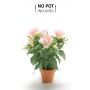 Künstlicher Lisianthus PAULITA auf Steckstab, rosa, 35cm