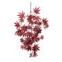 Kunst Zweig Japanischer Ahorn ALETTO, schwer entflammbar, rot, 70cm