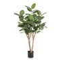 Künstlicher Banyan Feigenbaum LEIFA mit Lianen, Echtstamm, grün, 140cm