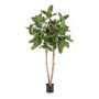Künstlicher Banyan Feigenbaum LEIFA mit Lianen, Echtstamm, grün, 200cm