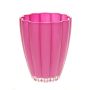 Deko Vase BEA aus Glas, pink, 17cm, Ø14cm