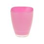 Blumen Vase YULE, Glas, rosa, 13,5x13,5x17cm
