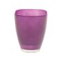 Blumen Vase YULE, Glas, dunkellila, 13,5x13,5x17cm
