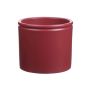 Übertopf ALCHIBA aus Keramik, rot-matt, 12,5cm, Ø14cm
