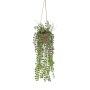 Künstliche Blumenampel Kletterfeige GREGORIOS im Dekotopf, Wurzeln, grün, 90cm