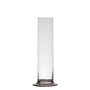 Vase für Einzelblumen ABIRAMY aus Glas, Standfuß, klar, 15cm, Ø6cm