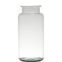 Deko Glasvase KARIN EARTH, recycelt, klar, 35cm, Ø17cm