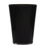 Blumen Vase konisch ANNA EARTH aus Glas, schwarz, 30cm, Ø22cm
