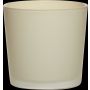 Übertopf aus Glas ALENA FROST, beige matt, 11cm, Ø11,5cm