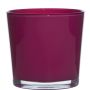 Pflanztopf aus Glas ALENA, magenta, 16cm, Ø17cm