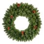 Künstlicher Tannenkranz HEINOLA mit Zapfen, grün, Ø45cm