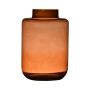 Tisch Vase ARANYA, Glas, orange-braun, 23,5cm, Ø16cm