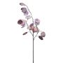 Dekozweig Silberblatt SNALKE, aubergine, 75cm