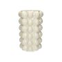 Blumenvase Bubble LYNNETTE aus Dolomit, sand, 24cm, Ø15cm