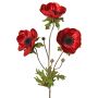 Samt Anemone Zweig WINFAS, dunkelrot, 75cm, Ø9-11cm